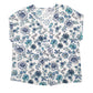 Womens Blue Bonmarche Floral Blouse Short Sleeve T Shirt