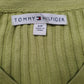 Womens Green Tommy Hilfiger Knit V Neck Jumper