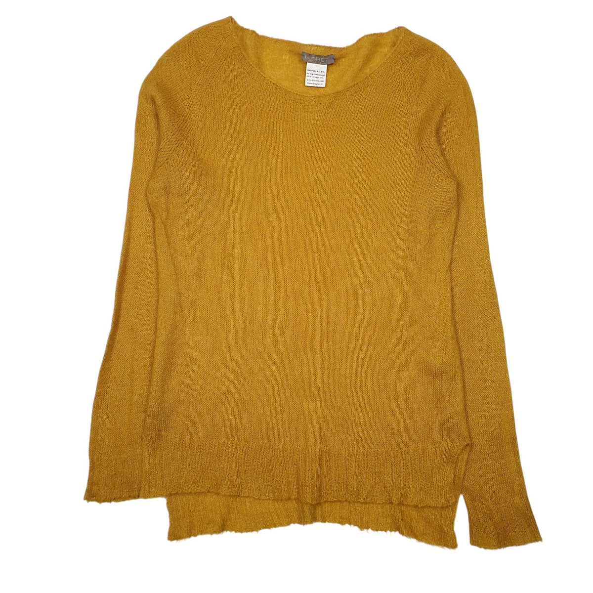 Womens Yellow B1ghet Knit Crewneck Jumper