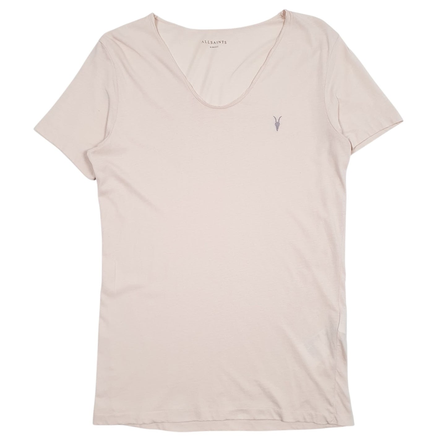 Mens Pink All Saints  Short Sleeve T Shirt