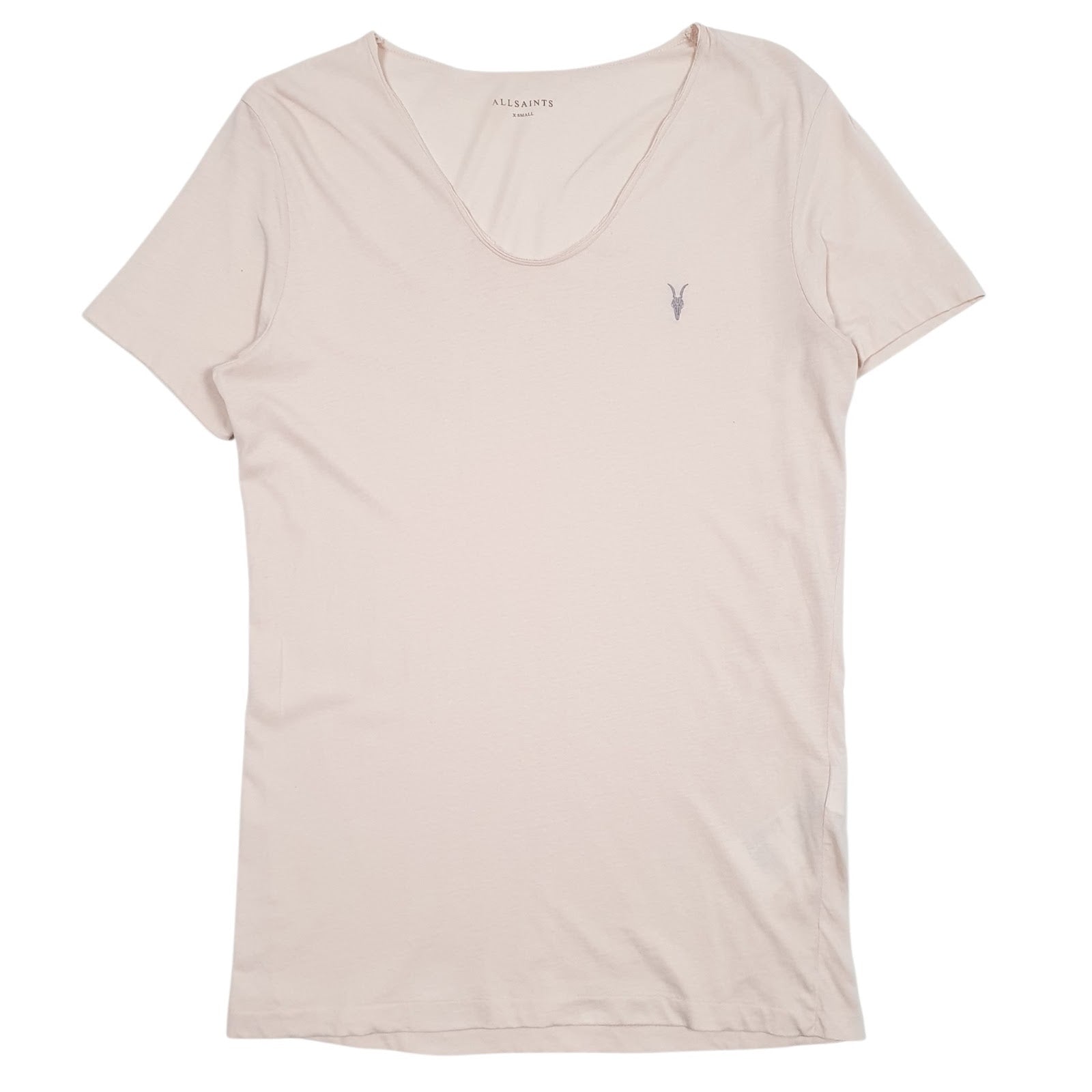 Mens Pink All Saints  Short Sleeve T Shirt