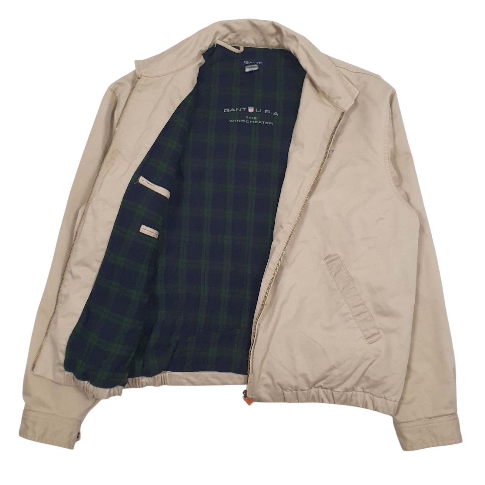 Mens Beige Gant Padded  Coat