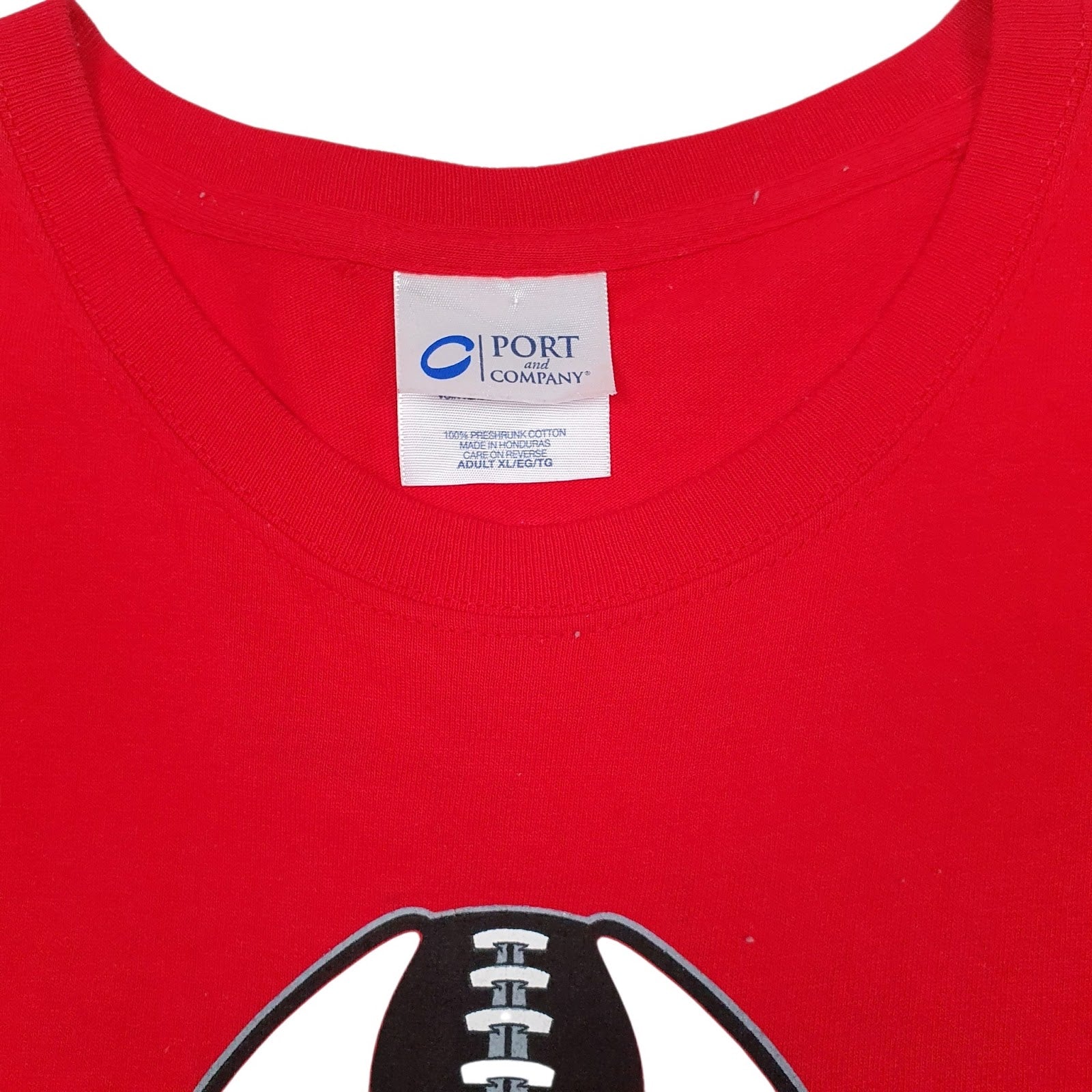 Mens Red Port & Company Coaches Caravan  T Shirt