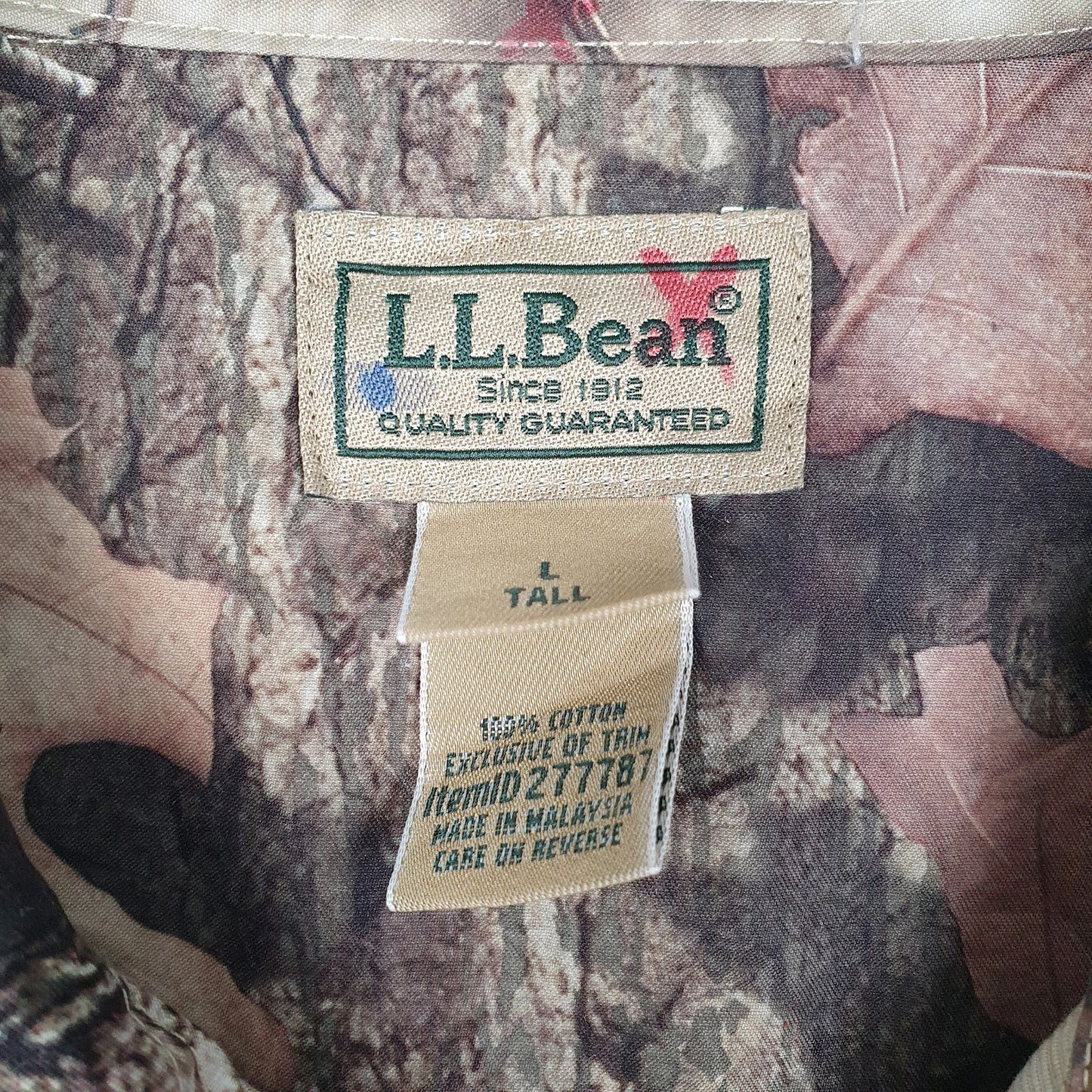 Mens Brown L.L.Bean   Shirt