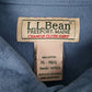 Mens Blue L.L.Bean Chamois  Shirt