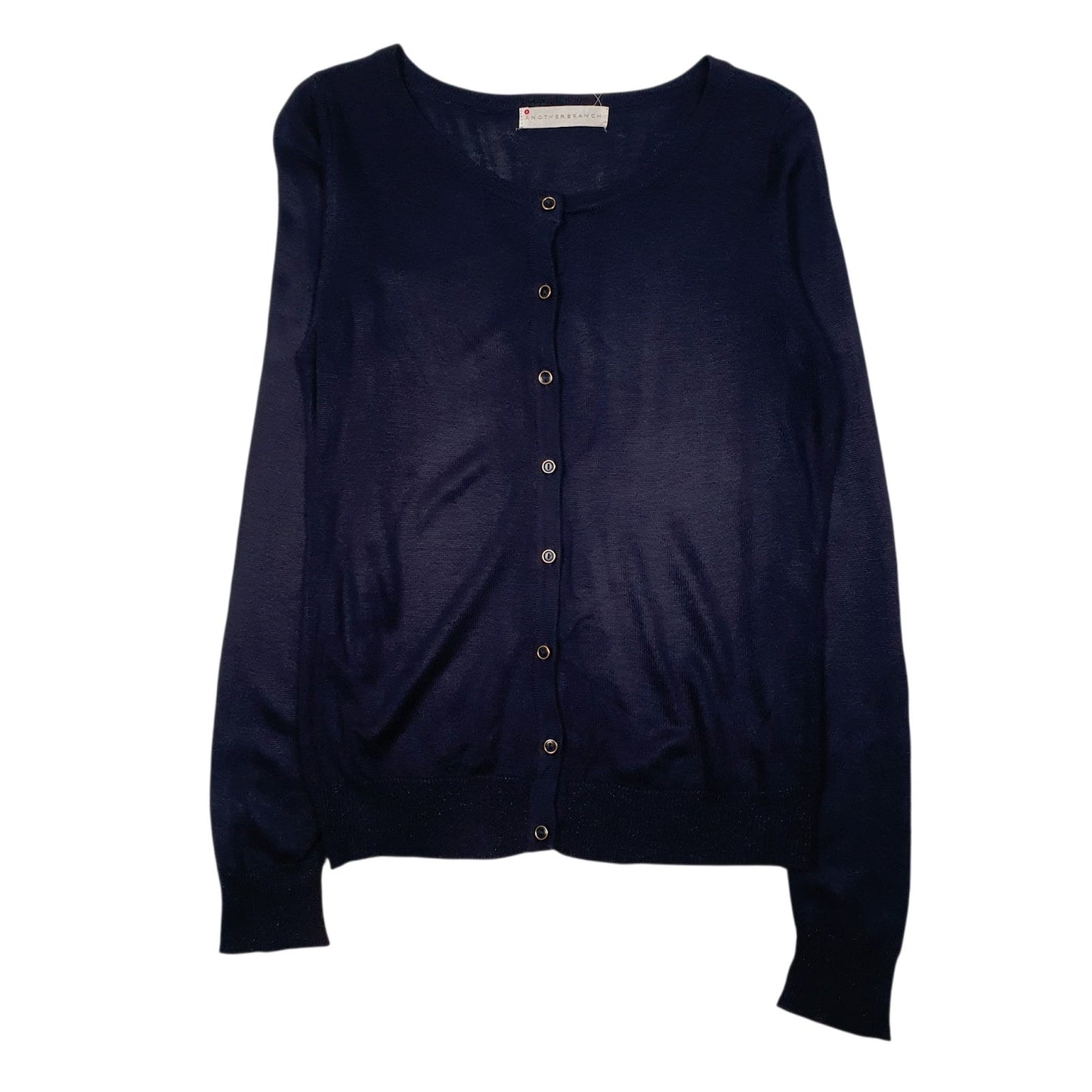 Mens Navy Another Branch  Cardigan Jumper