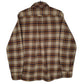 Mens Brown Eddie Bauer Flannel  Shirt