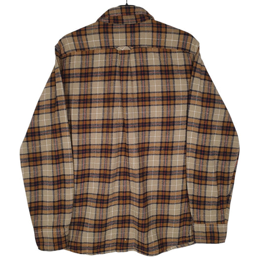 Mens Brown Eddie Bauer Flannel  Shirt