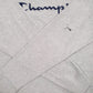 Mens Grey Champion Spellout Crewneck Jumper
