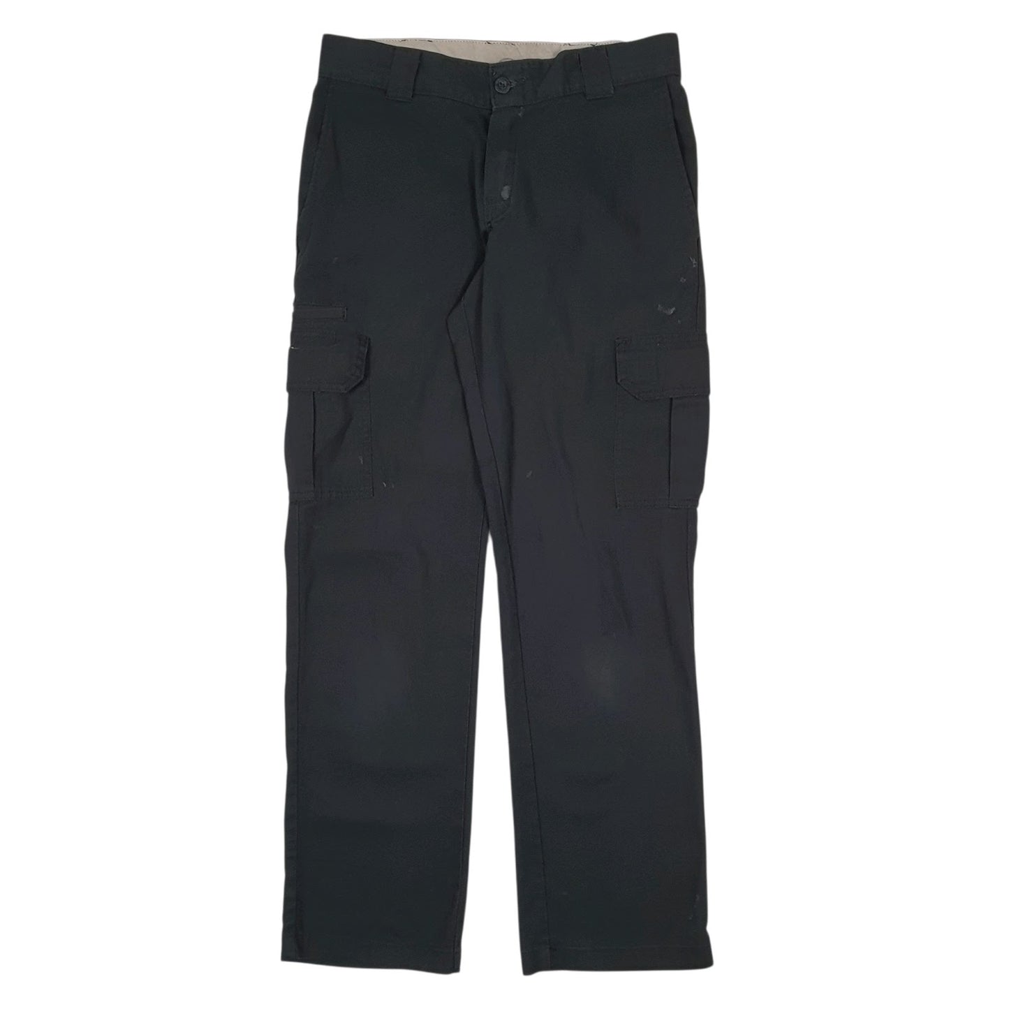Mens Black Dickies Flex Cargo Trousers