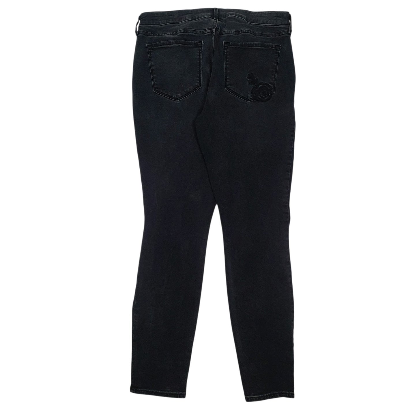Womens Grey Old Navy Embroidered Distressed  Jeans