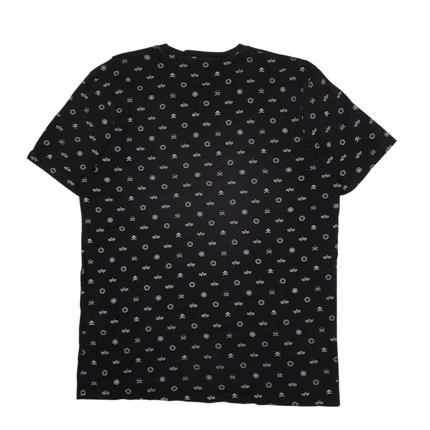 Mens Black Alpha Industries   T Shirt