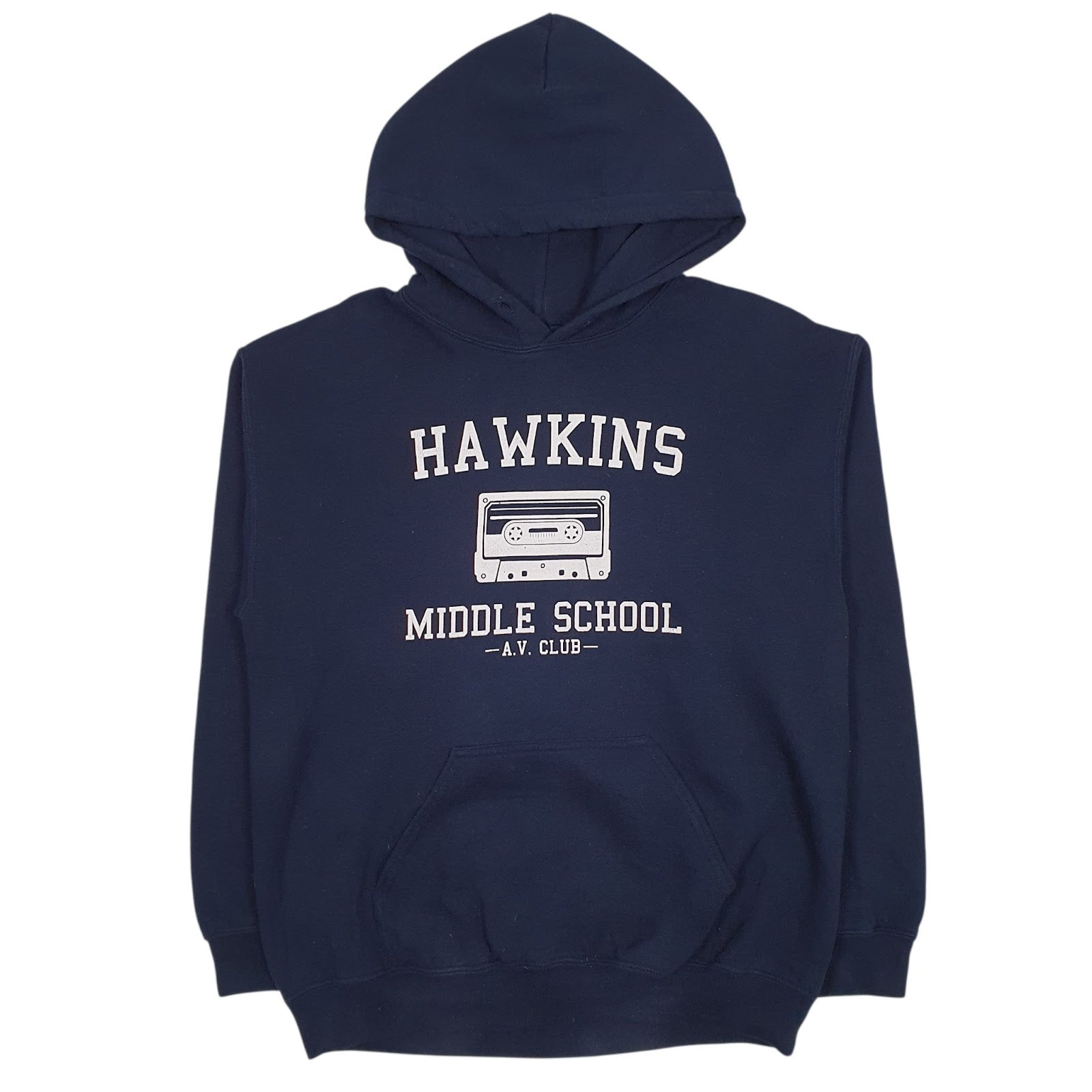 Mens Navy Gildan  Hoodie Jumper