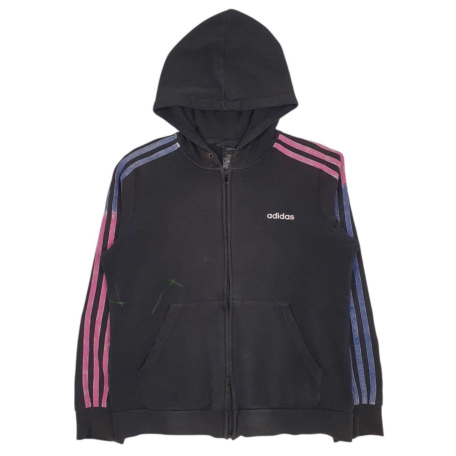 Womens Black Adidas  Full Zip Jumper