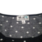 Womens Black Blue Motion Blouse  T Shirt