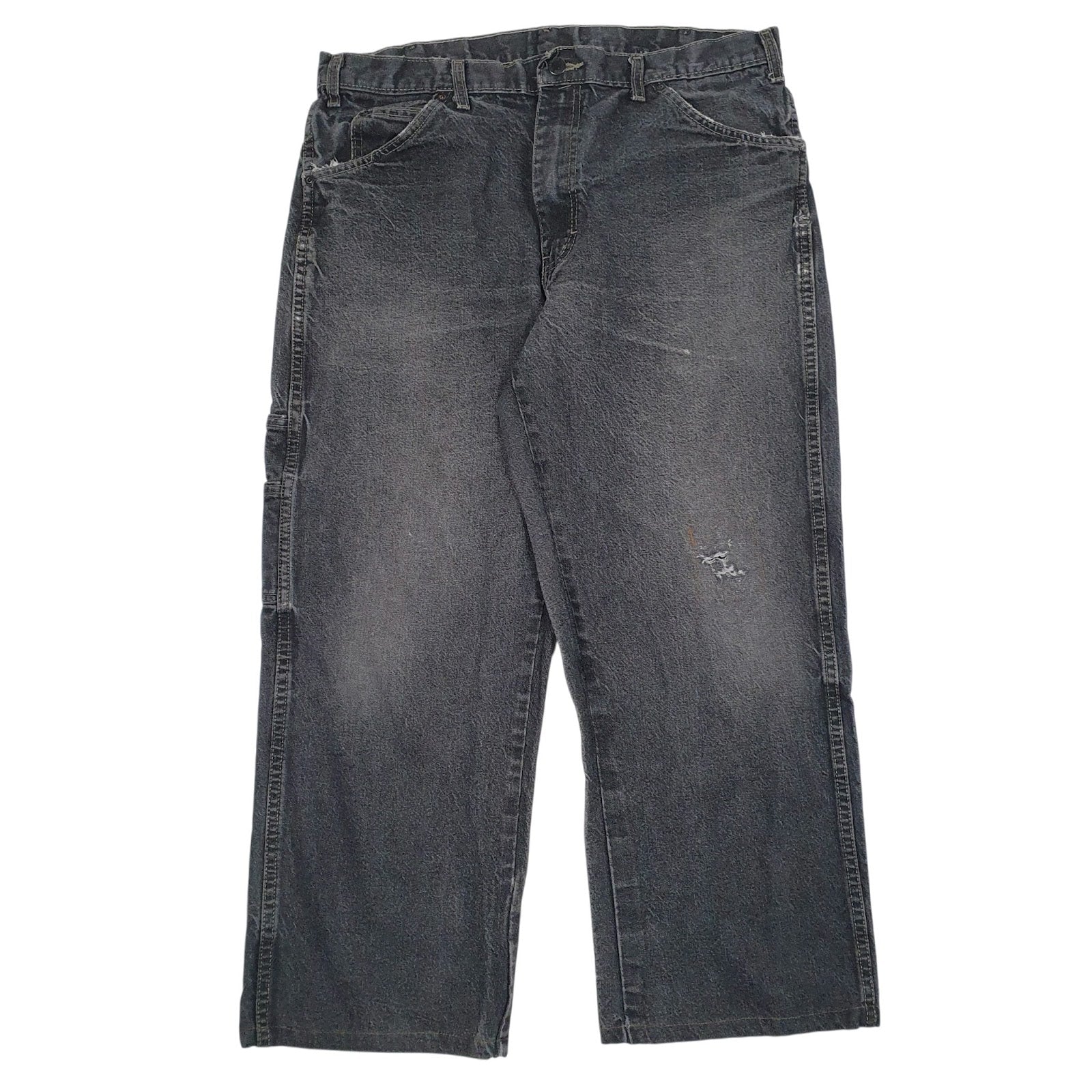 Mens Grey Dickies Workwear Carpenter JeansW36 L26