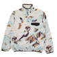Mens White Patagonia Lightweight Synchilla Quarter Zip Jumper
