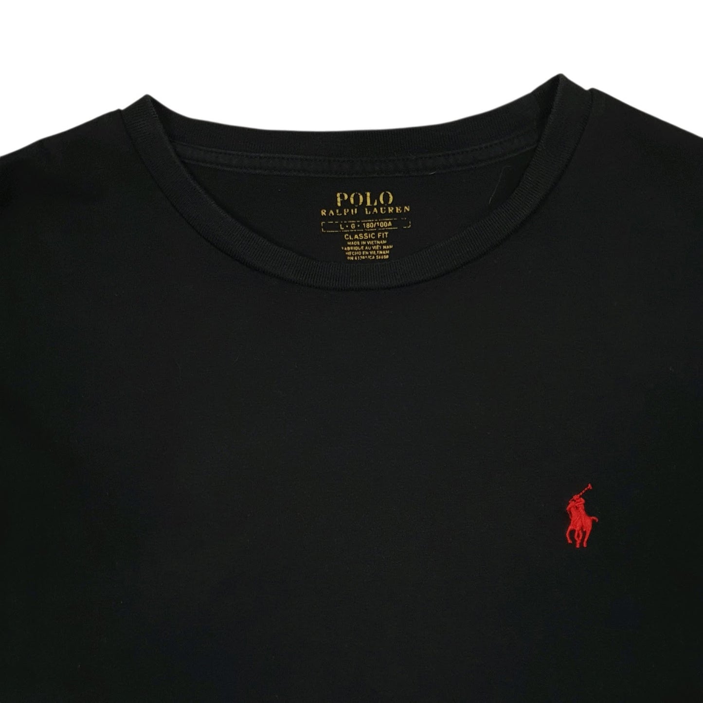 Mens Black Polo Ralph Lauren   T Shirt
