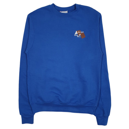 Mens Blue Champion  Crewneck Jumper