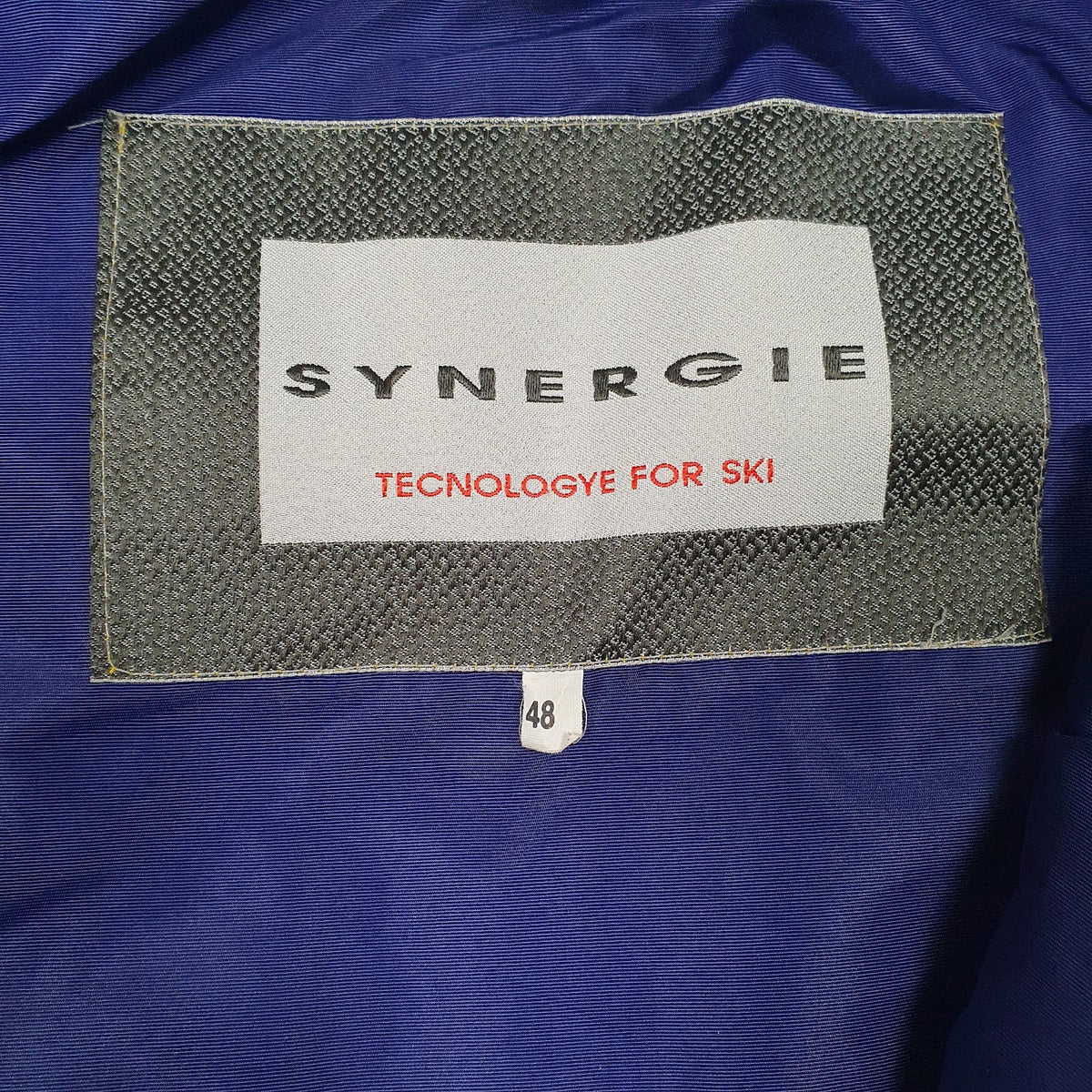 Mens Blue Synergie Vintage Ski  Coat