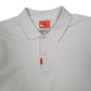 Mens White Nike Dri Fit Cardigan Polo Shirt