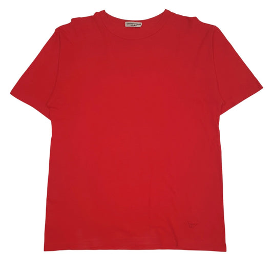Mens Red Emporio Armani  Short Sleeve T Shirt