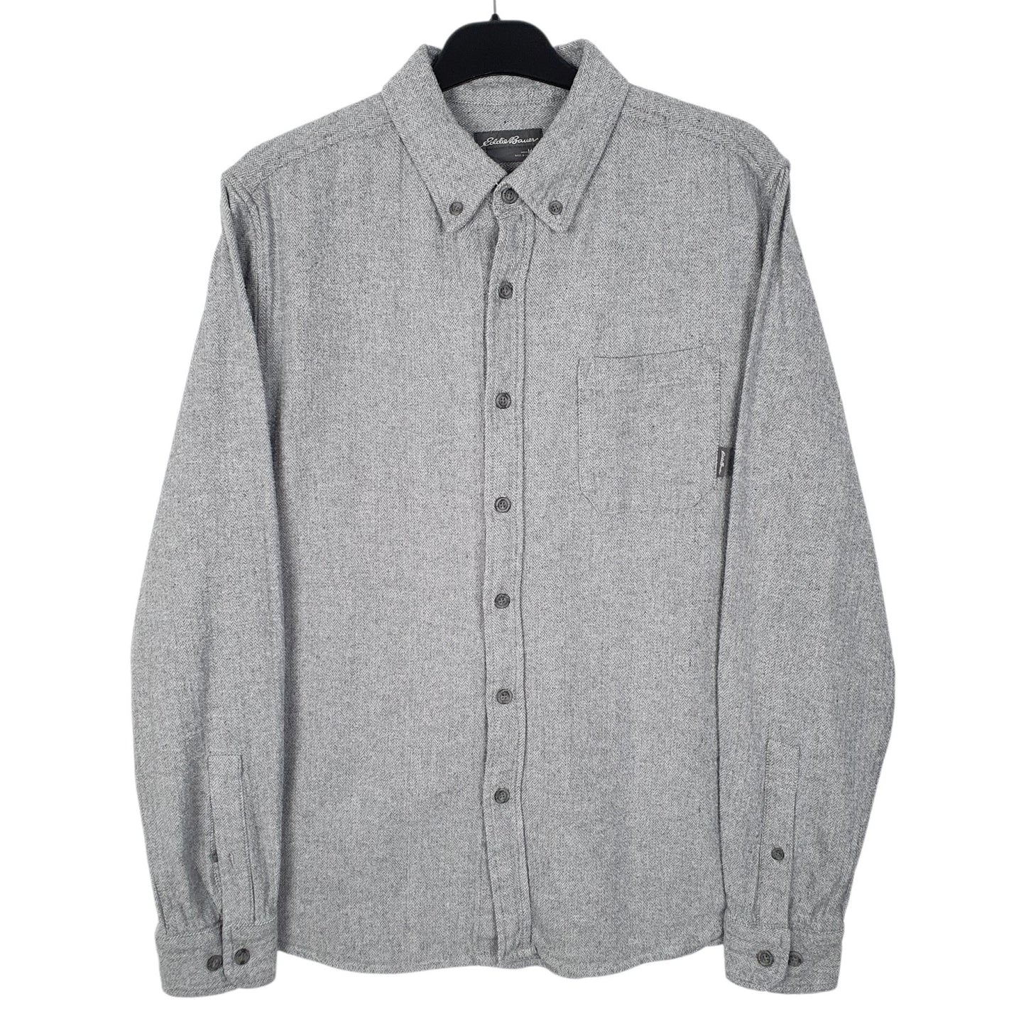 Mens Grey Eddie Bauer  Long Sleeve Shirt
