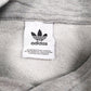 Mens Grey Adidas Spellout Hoodie Jumper