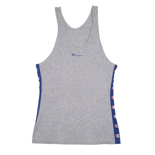 Mens Grey Champion  Sleeveless T Shirt