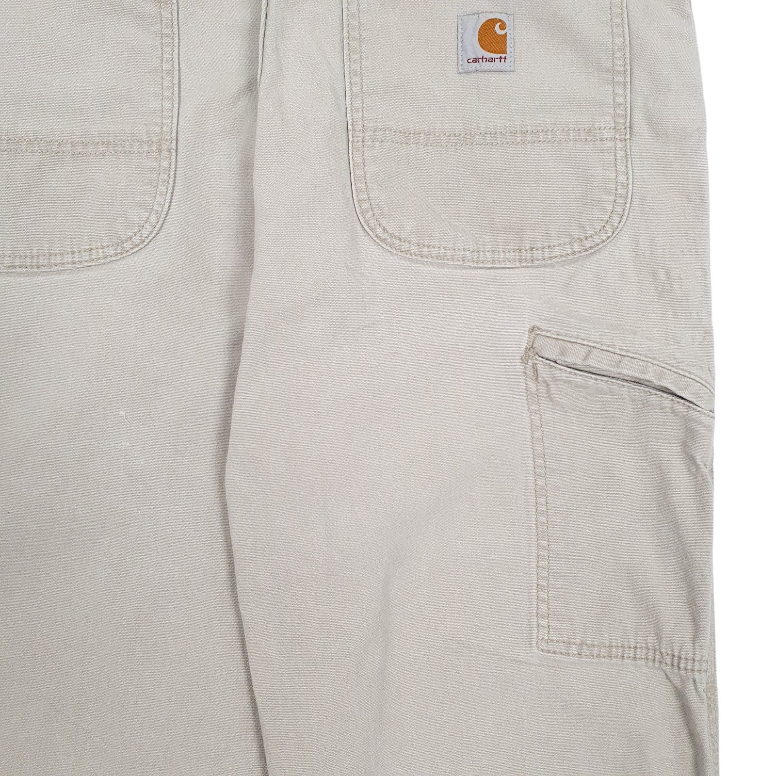 Mens Beige Carhartt   Trousers