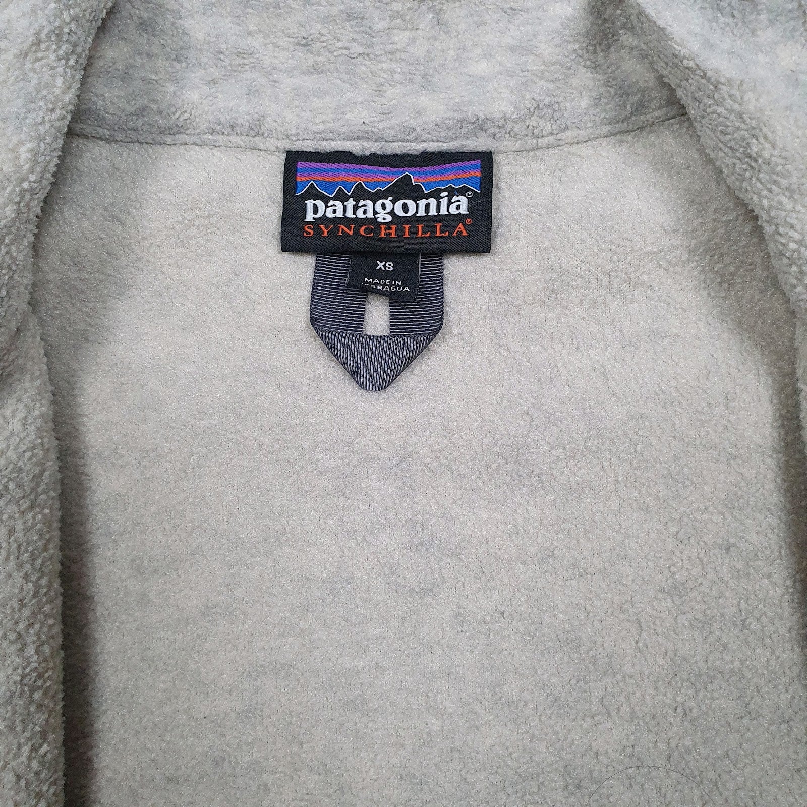 Womens Grey Patagonia Synchilla Jacket Full Zip Jumper