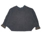 Womens Grey Unbranded Knit Poncho Crewneck Jumper