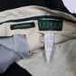 Mens Black Ralph Lauren Double Pleated  Trousers