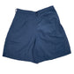 Womens Blue Leeda Double Pleated  Shorts