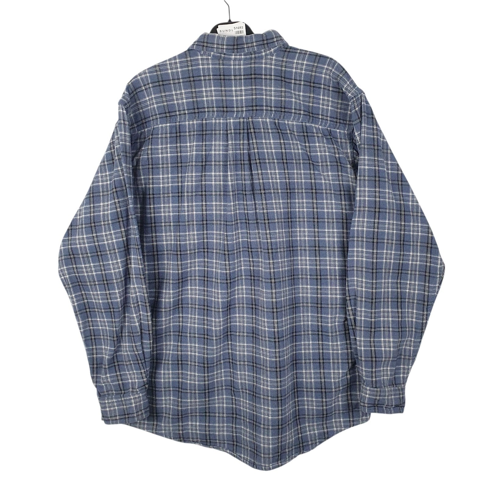 Mens Blue L.L.Bean Flannel  Shirt