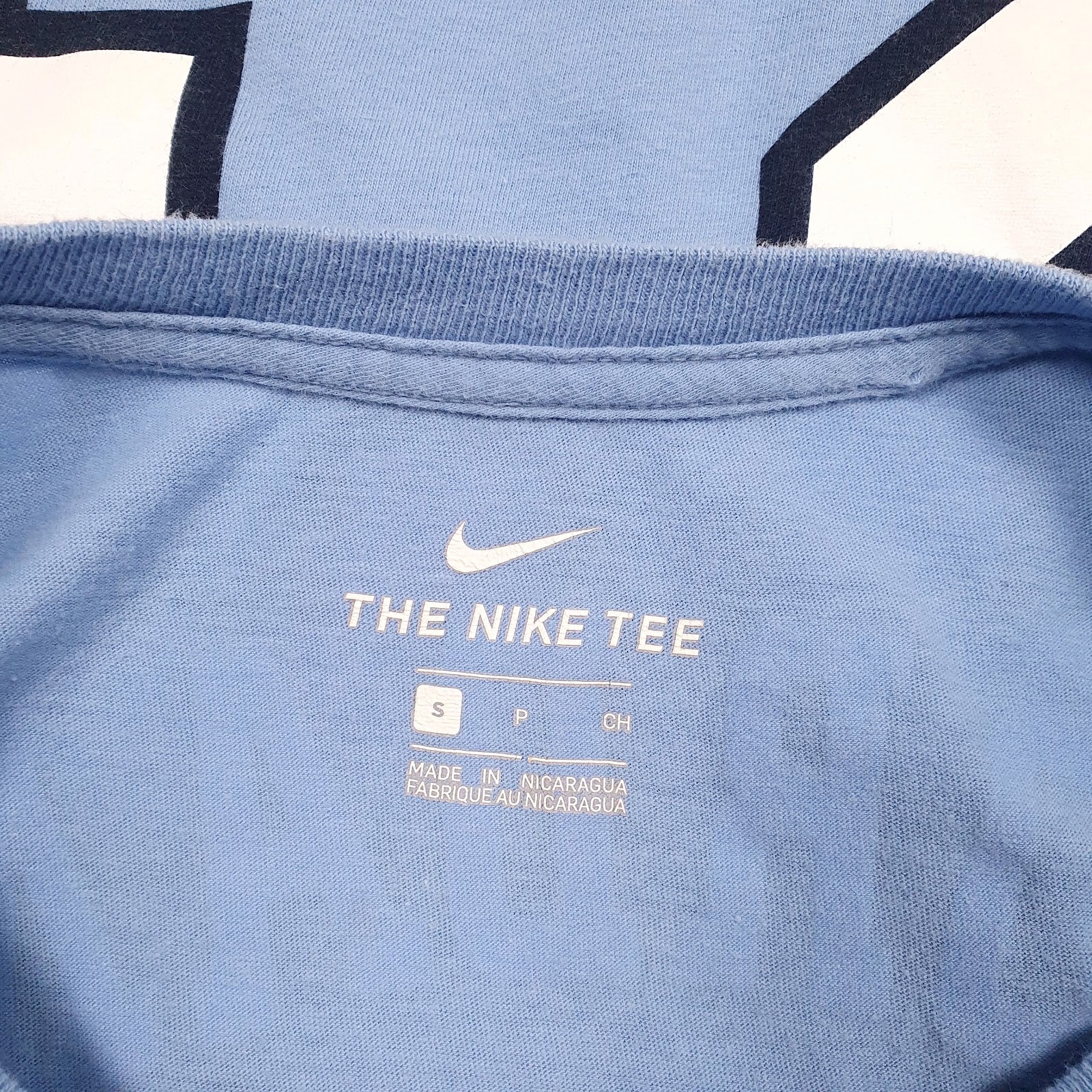 Mens Blue Nike North Carolina Air Jordan  T Shirt