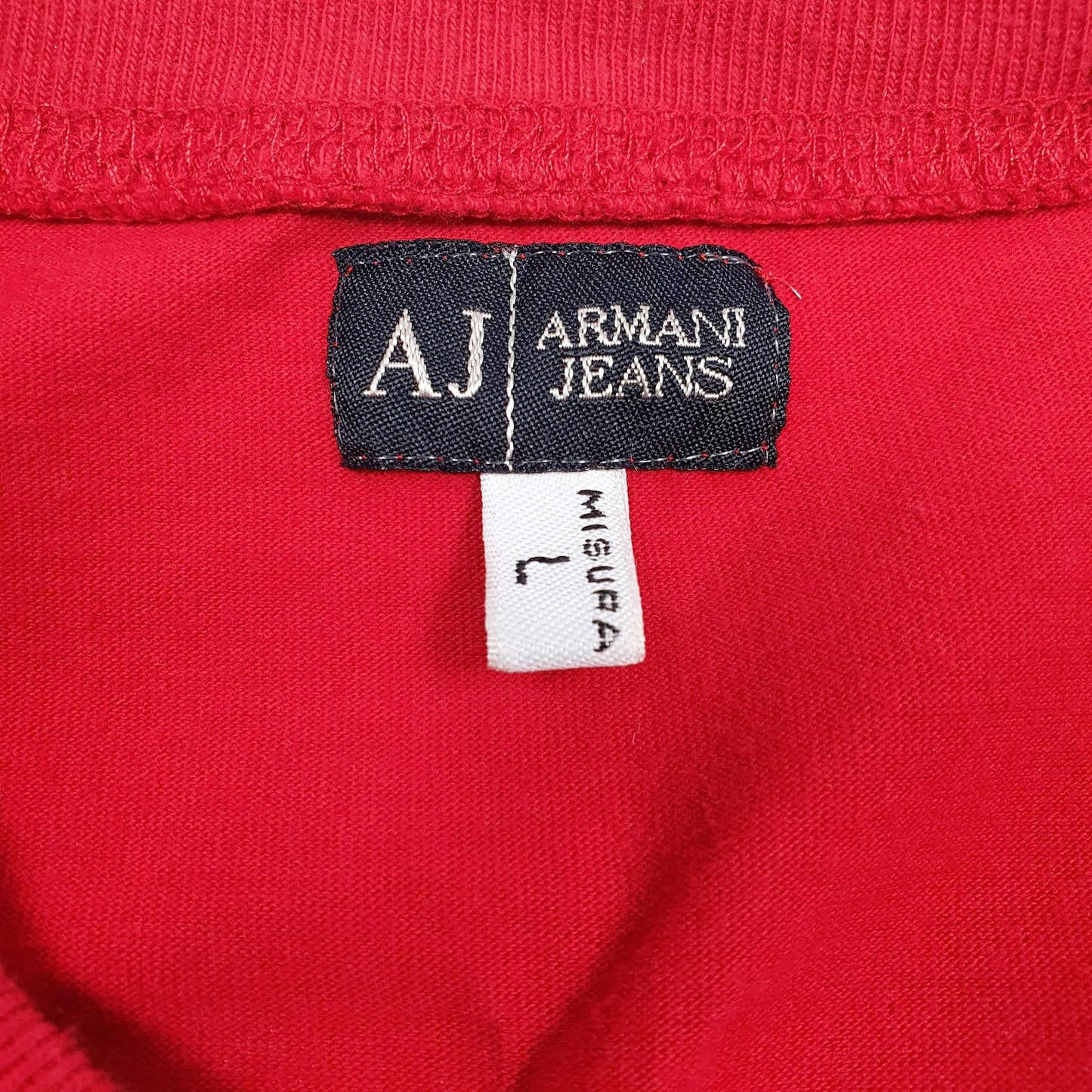 Mens Red Armani   T Shirt