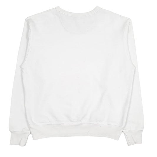 Mens White Champion  Crewneck Jumper