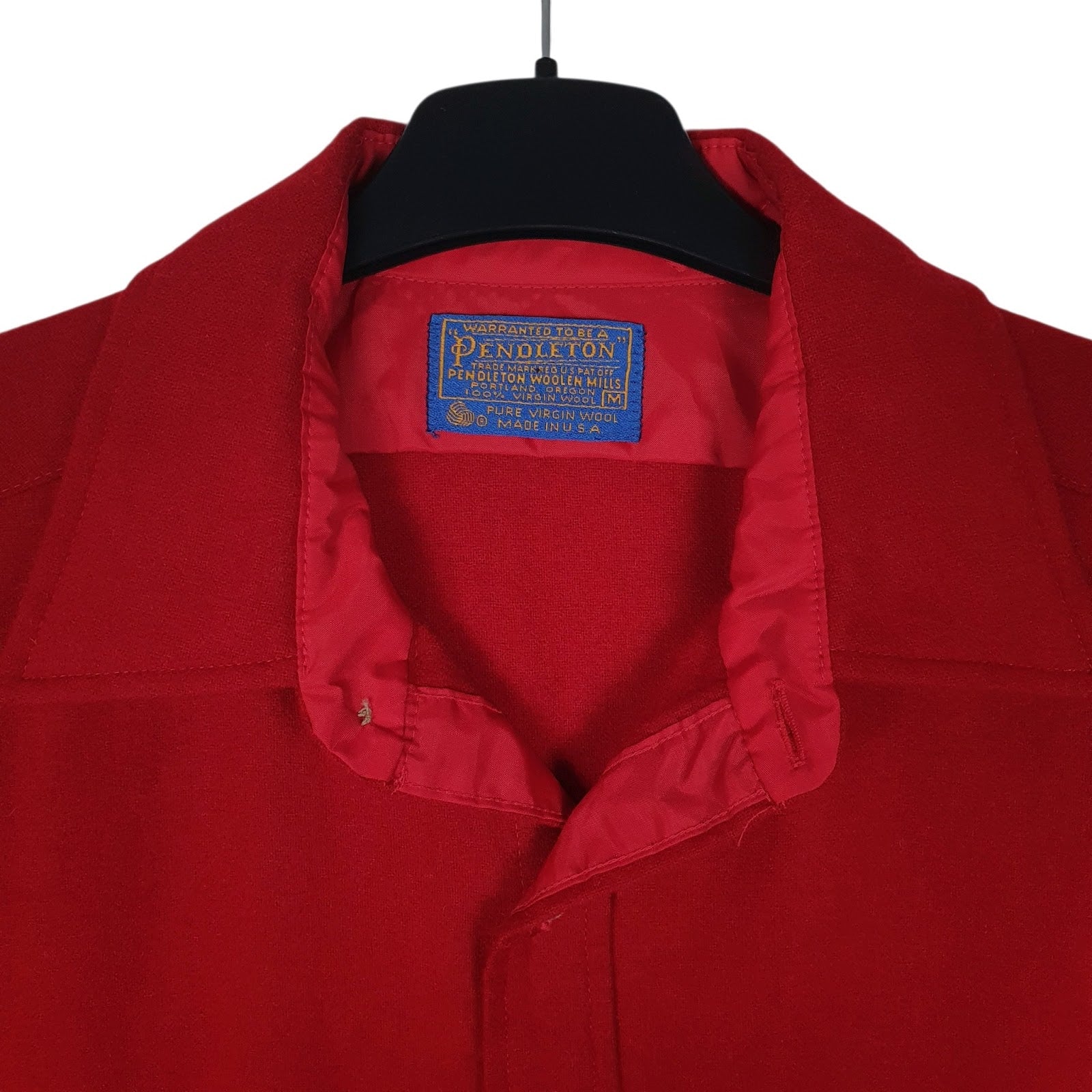 Mens Red Pendleton Vintage 90s Woolen Mills  Shirt