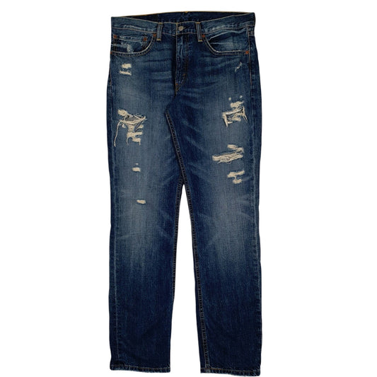 Mens Blue Levis Distressed 511 JeansW34 L32