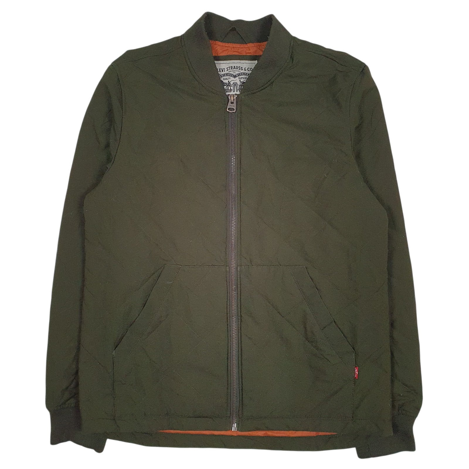 Mens Green Levis Padded  Coat