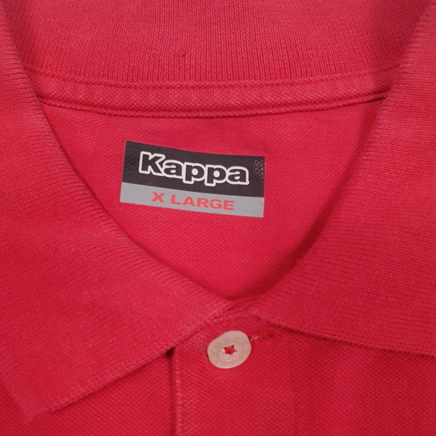 Mens Red Kappa   Polo Shirt