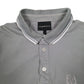 Mens Grey Emporio Armani Slim Fit  Polo Shirt