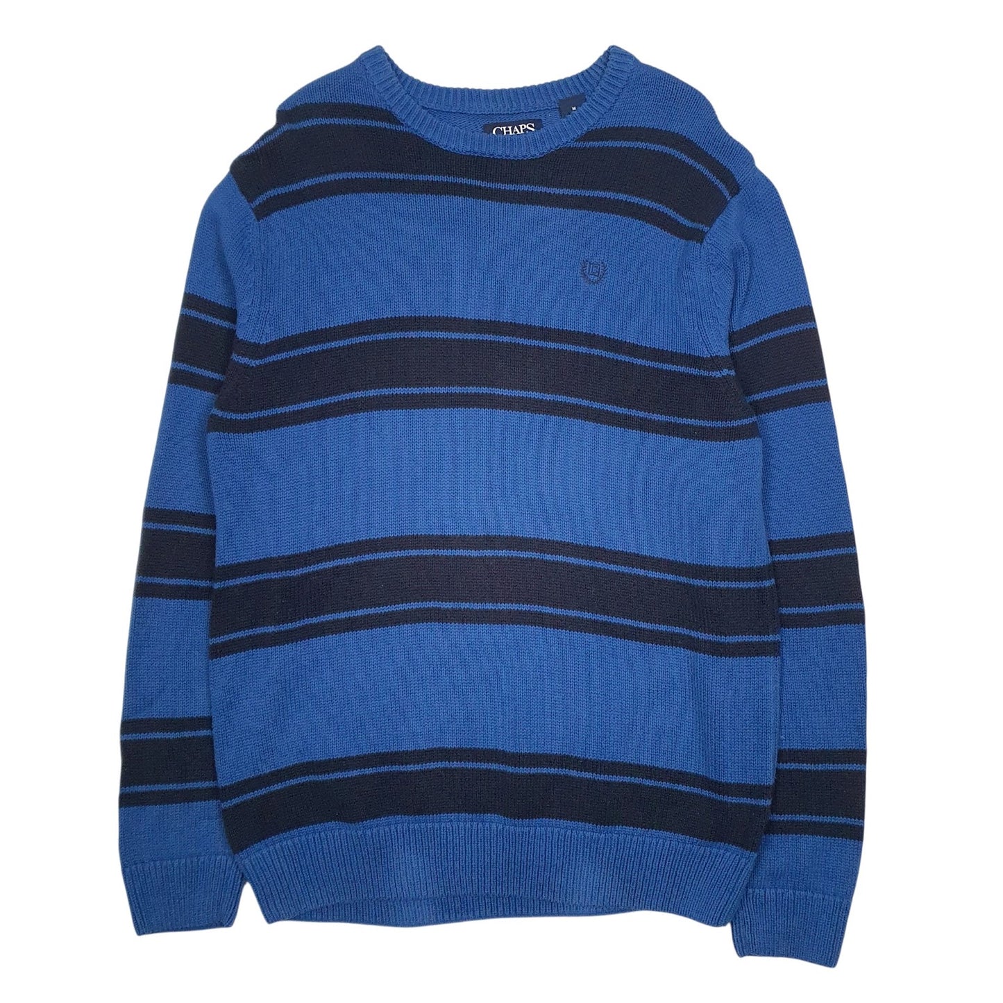 Mens Blue Chaps Knit Crewneck Jumper
