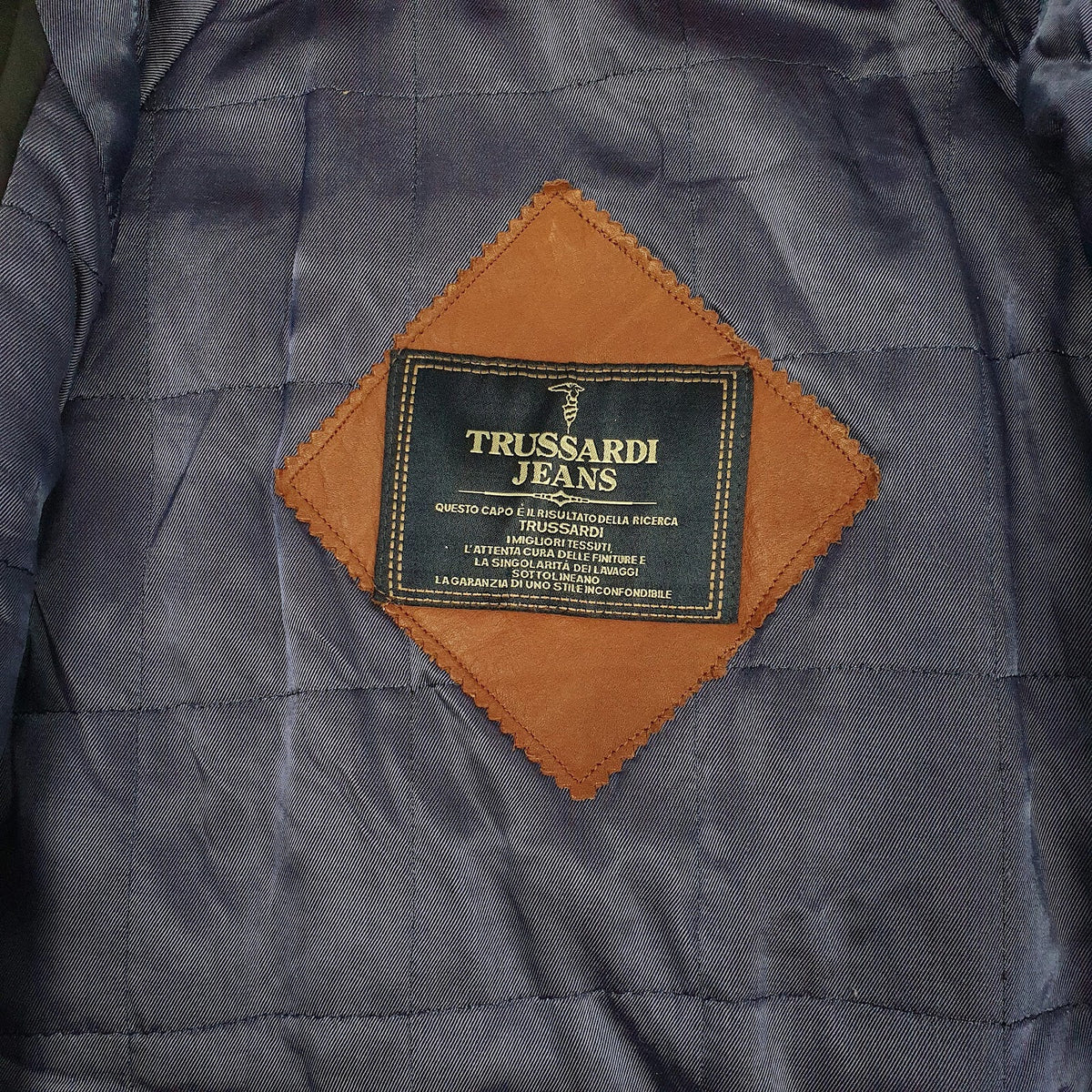 Mens Black Trussardi Parka Winter  Coat