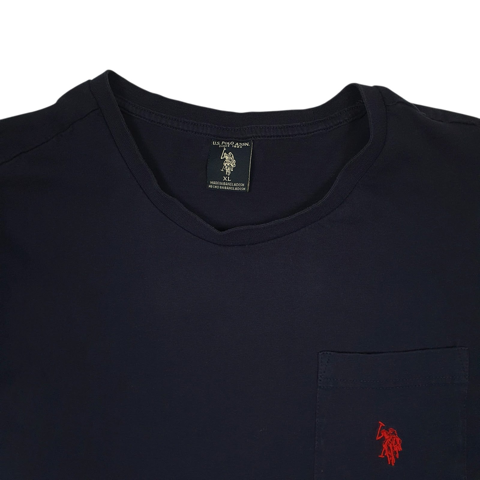 Mens Navy U.S. POLO ASSN.  V Neck T Shirt