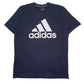 Mens Navy Adidas Spellout Short Sleeve T Shirt