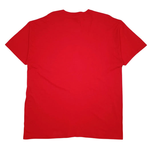 Mens Red Fruit Of The Loom Miami Beach Florida  T Shirt