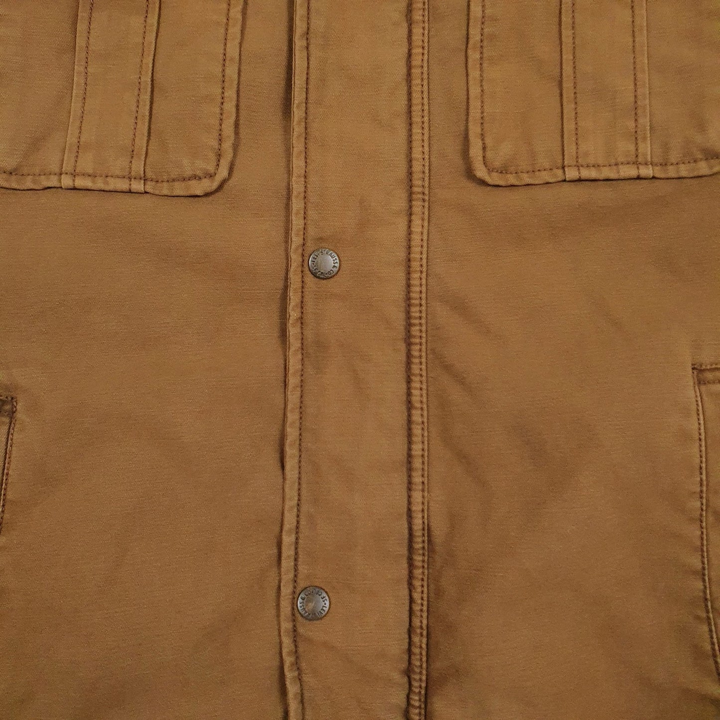 Mens Brown Levis   Coat