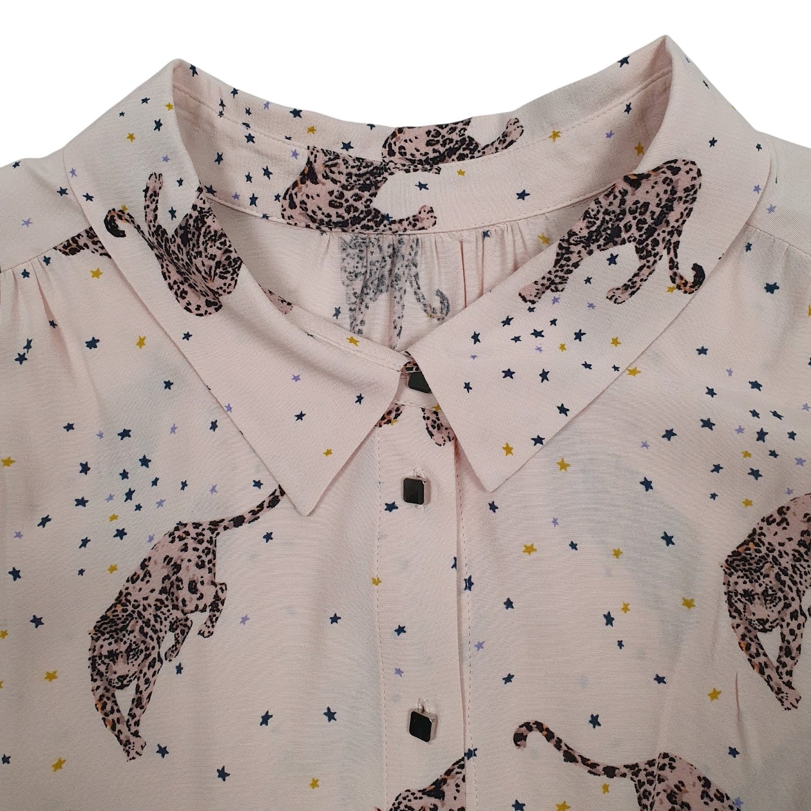 Womens Pink M&S Leopard  Shirt
